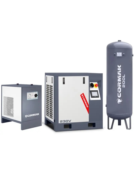 Set compresor LUFT 400 cu uscător N10S și rezervor 200 l