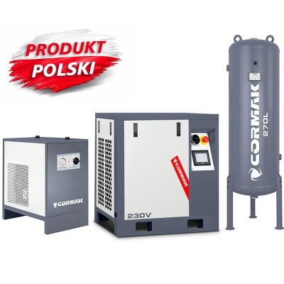 Set compresor cu șurub LUFT 400 cu uscător și rezervor