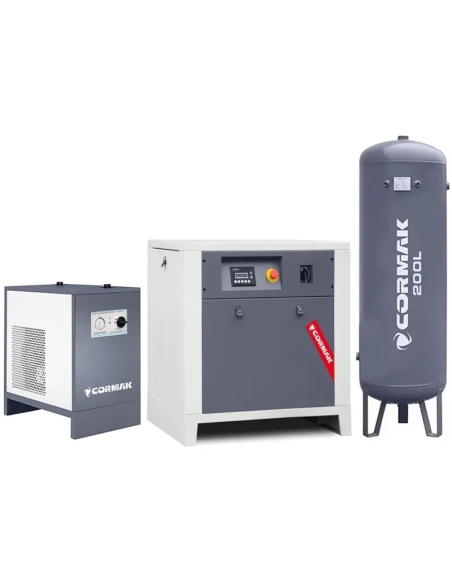Set compresor LUFT 700 cu uscător și butelie 200 l