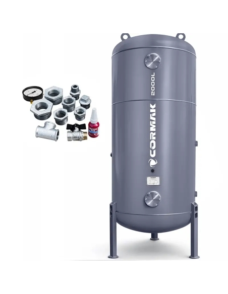 Rezervor aer comprimat vertical 2000 L, 11 bar