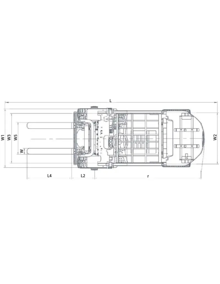 Motostivuitor GPL CORMAK 2.500 kg, pentru sarcini grele