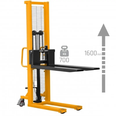 Transpalet cu catarg CORMAK P716 pentru ridicare 700 kg