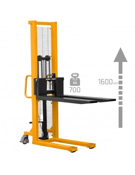 Transpalet cu catarg CORMAK P716 pentru ridicare 700 kg