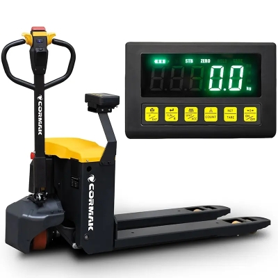 Transpalet electric cu cântar electronic, 2000 kg