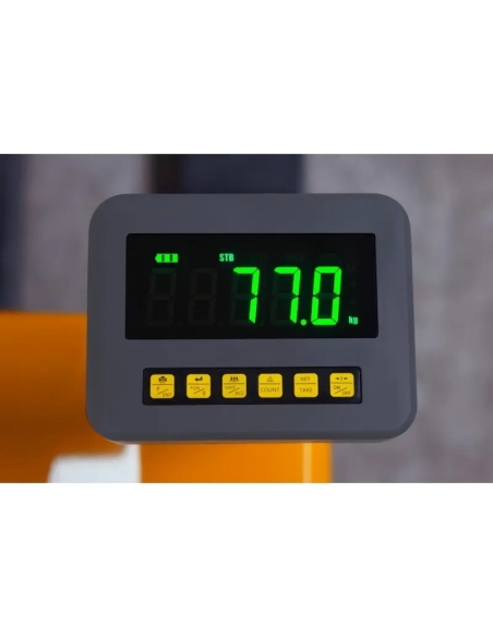 Transpalet electric cu cântar electronic, 2000 kg