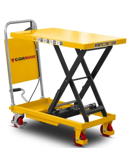 Cărucior platformă cu foarfecă CORMAK TA15B, 150 kg