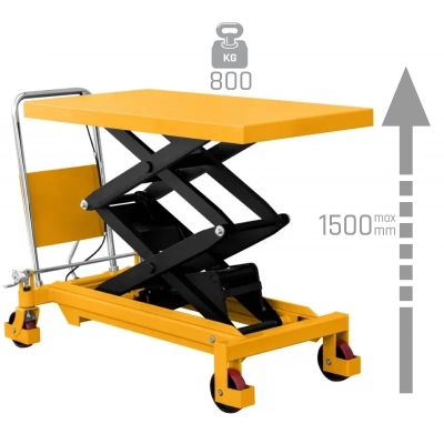 Cărucior platformă foarfecă TA8015 pentru sarcini grele