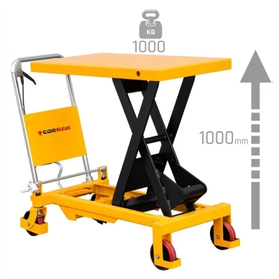 Cărucior platformă foarfecă TA100 pentru sarcini de 1000 kg