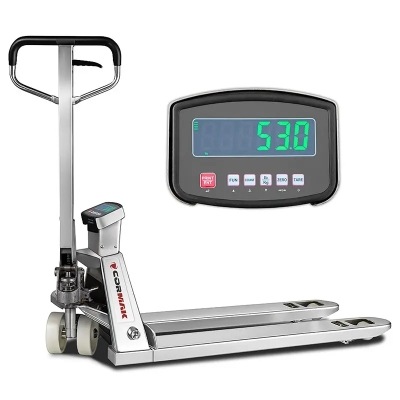 Transpalet inox cu cântar CORMAK SP2000, 2000 kg