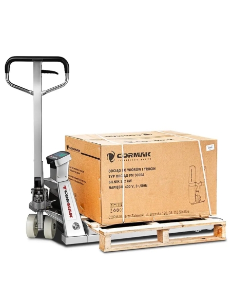 Transpalet inox cu cântar CORMAK SP2000, 2000 kg