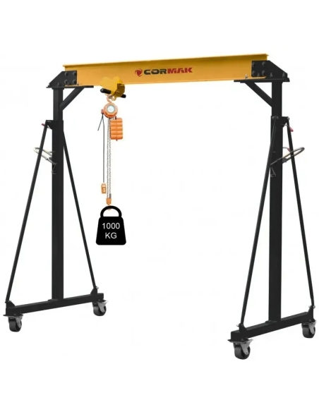 Macara portal CORMAK PK1 cu extensie pentru ridicare sigură