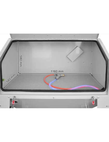Cabină de sablare KDP420 cu extractor pentru lucru fără praf