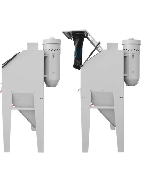 Cabină de sablare KDP420 cu extractor pentru lucru fără praf