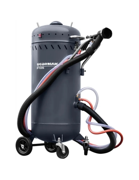 Sablator mobil CORMAK P105 cu aspirator integrat