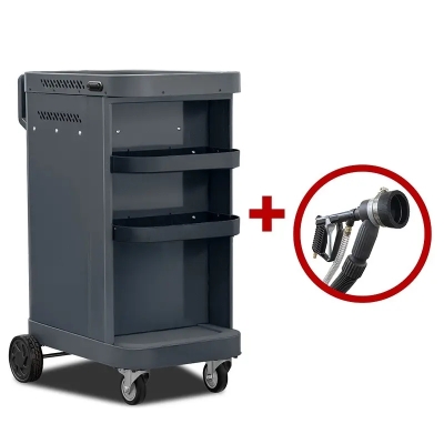 Sablator mobil P120 cu aspirație pentru sablare fără praf