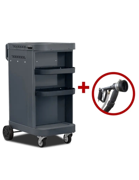 Sablator mobil P120 cu aspirație pentru sablare fără praf