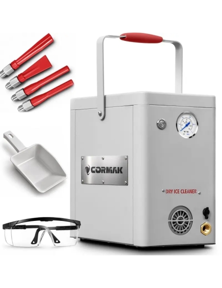 CORMAK DI08, mașină compactă de curățare cu gheață carbonică