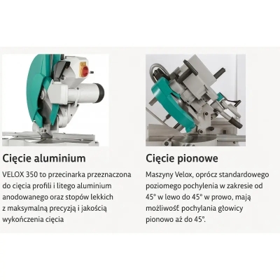 Fierăstrău circular IMET VELOX 350 pentru aluminiu 2