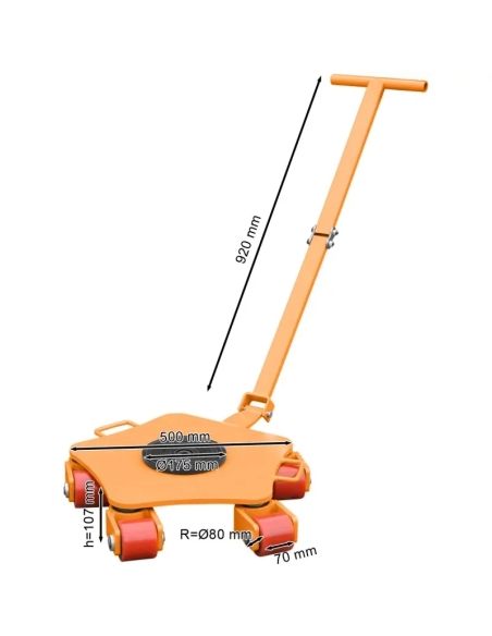 Platformă cu role CORMAK CRP 5T pentru 5 tone