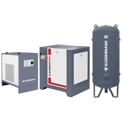 Set compresor cu șurub THEOR 7,5 cu butelie 1000 L
