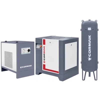 Set compresor THEOR 7,5 cu uscător și butelie 500 l