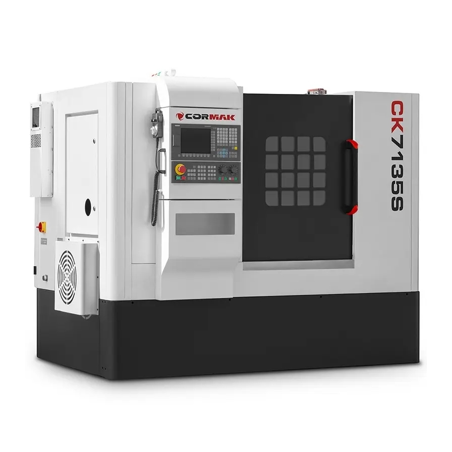 Strung CNC CK7135A cu batiu înclinat pentru metal