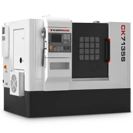 Strung CNC CK7135A cu batiu înclinat pentru metal