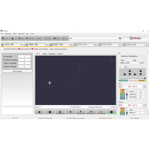 Mașină de frezat CORMAK FU2000 CNC, 1800 kg