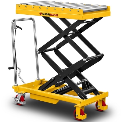 Cărucior cu platformă foarfecă și role TA3510R (capacitate 350kg, ridicare 1360mm)