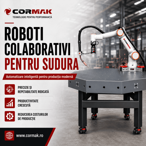 Roboti colaborativi pentru sudura - Cum transforma cobotii procesele de productie in fabricile moderne
