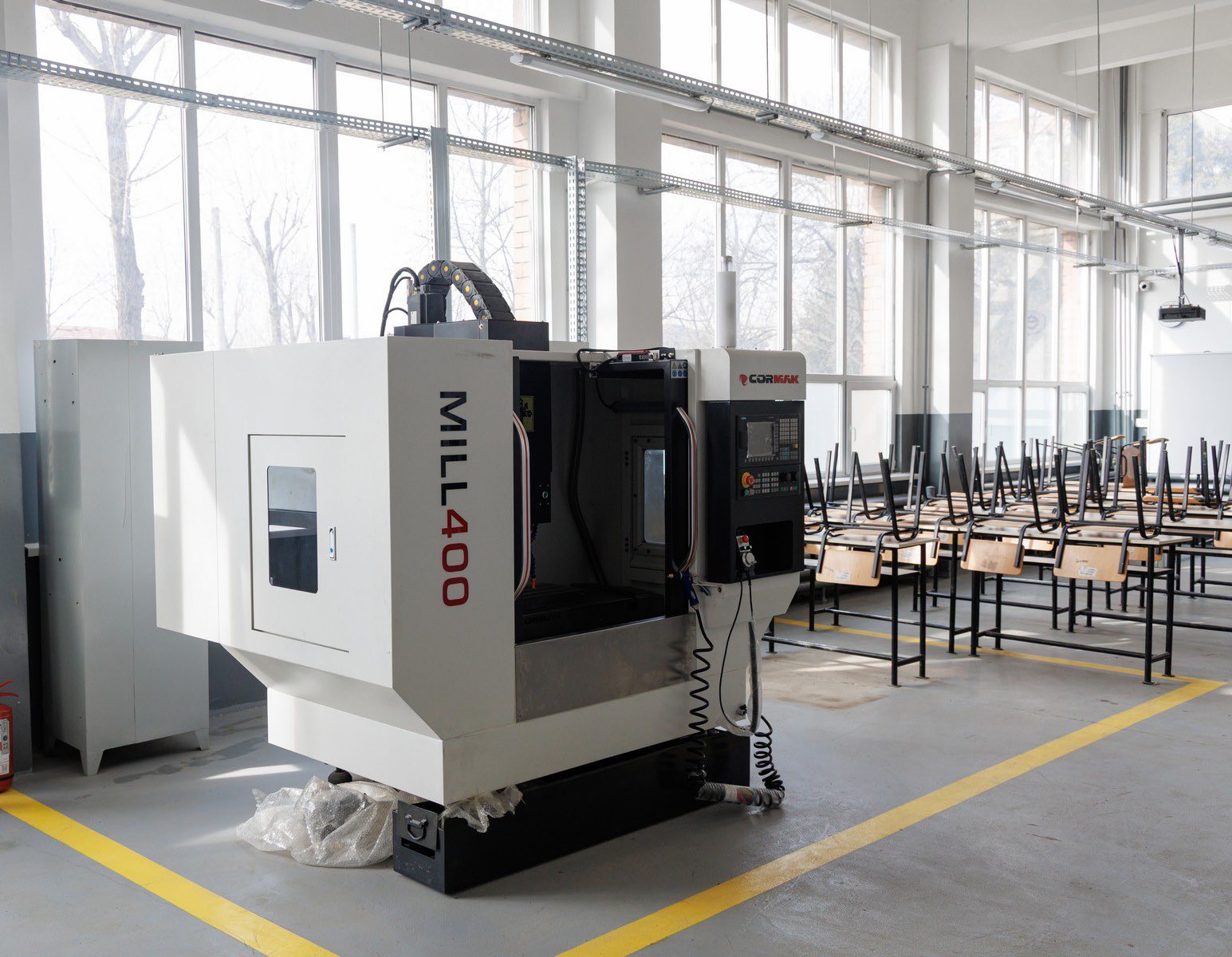 Centru de prelucrare CNC CORMAK MILL 400 la Colegiul Tehnic „Mihail Sturdza”, Iasi
